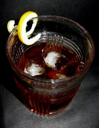 Bill Murray Cocktail Sweet Vermouth with Twist Cocktail