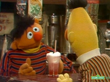 My boys Ernie and Bert enjoy a cream soda... this could have been a telling sign, if you catch my drift...