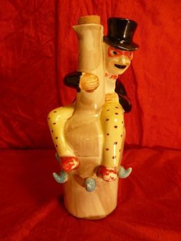 drunken man liquor decanter