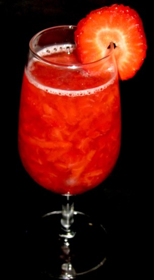 Yellow Strawberry Cocktail