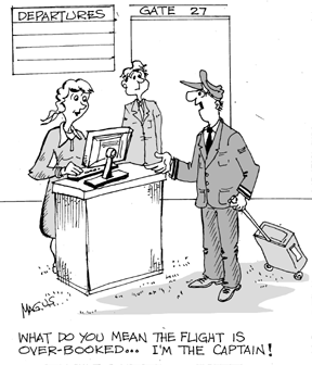 overbooked flight