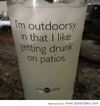drunk on patios