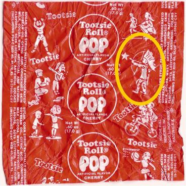 tootsie pop wrapper