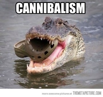 Croc Cannibalism