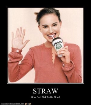 Natalie Portman Straw