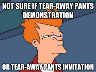tear away pants