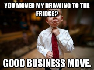 drawing to fridge
