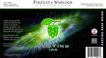 Fuggles and Warlock Destiny IPA