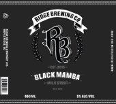 Ridge Black Mamba Milk Stout