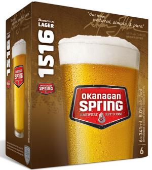 BC Beer Baron #323 – Okanagan Spring 1516 Bavarian Lager | Sip Advisor