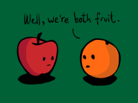 Apples to Oranges