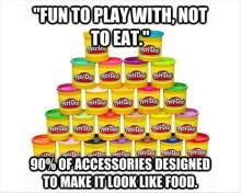 Eating Play-Doh